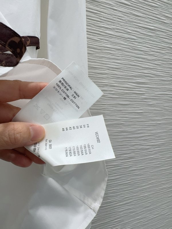 루이비통 스탠딩 칼라 컷팅 셔츠 001-233444