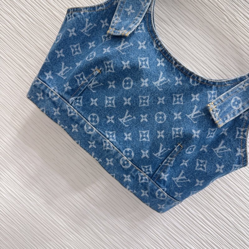 루이비통 데님 프린트 조끼 001-233469