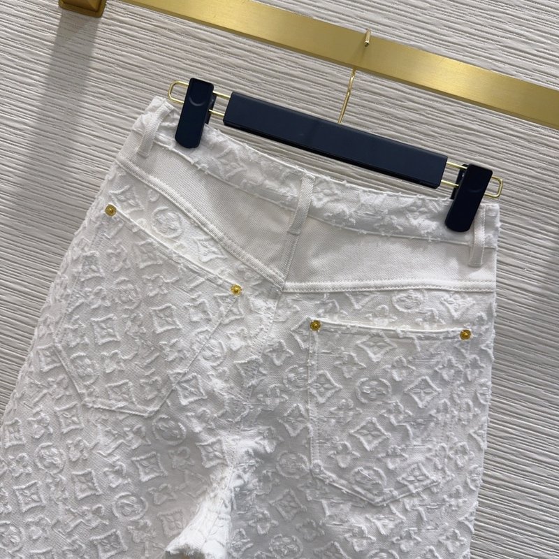 커스텀 자카드 컷오프 미디 팬츠 001-233474
