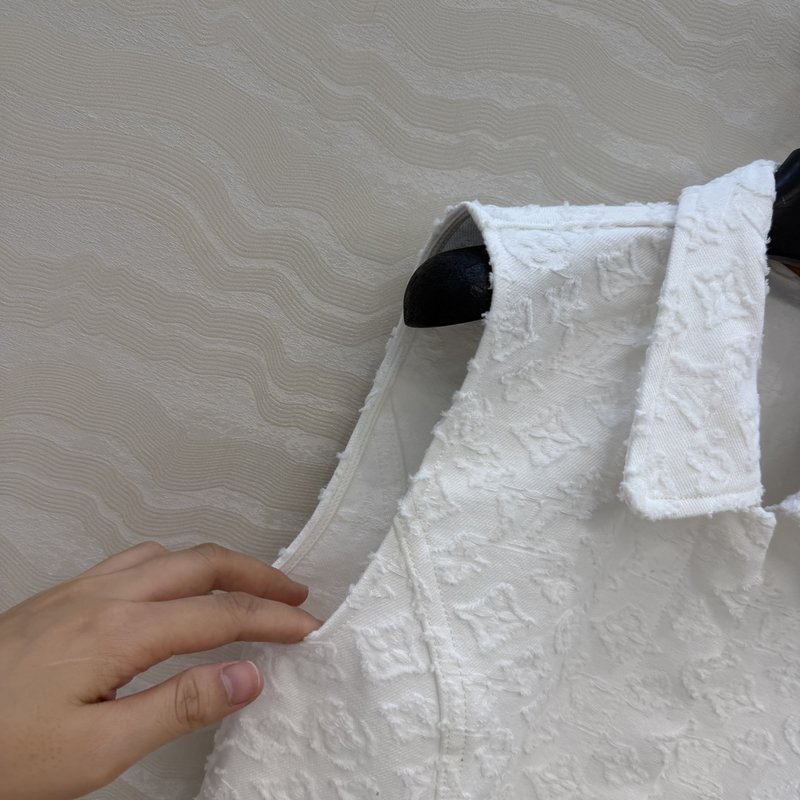 루이비통 화이트 모노그램 데님 원피스 001-233490