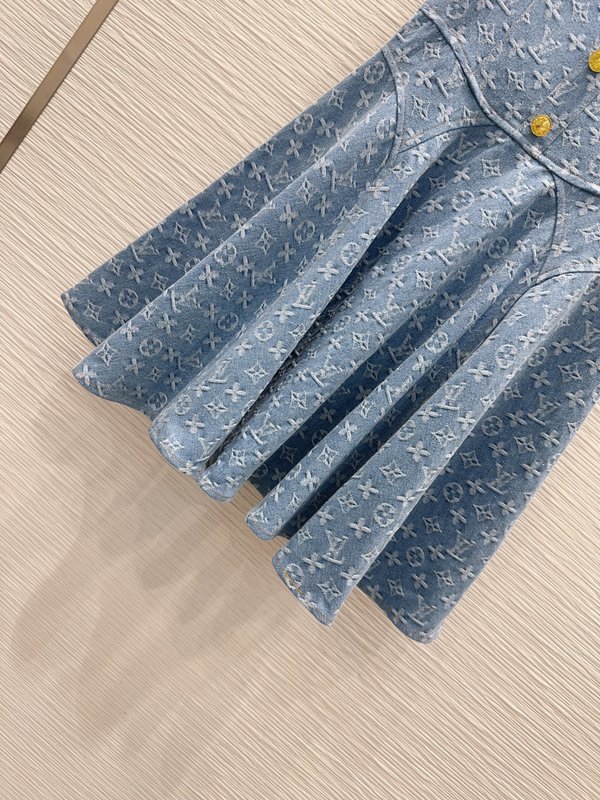 루이비통 데님 조끼 원피스 001-233538