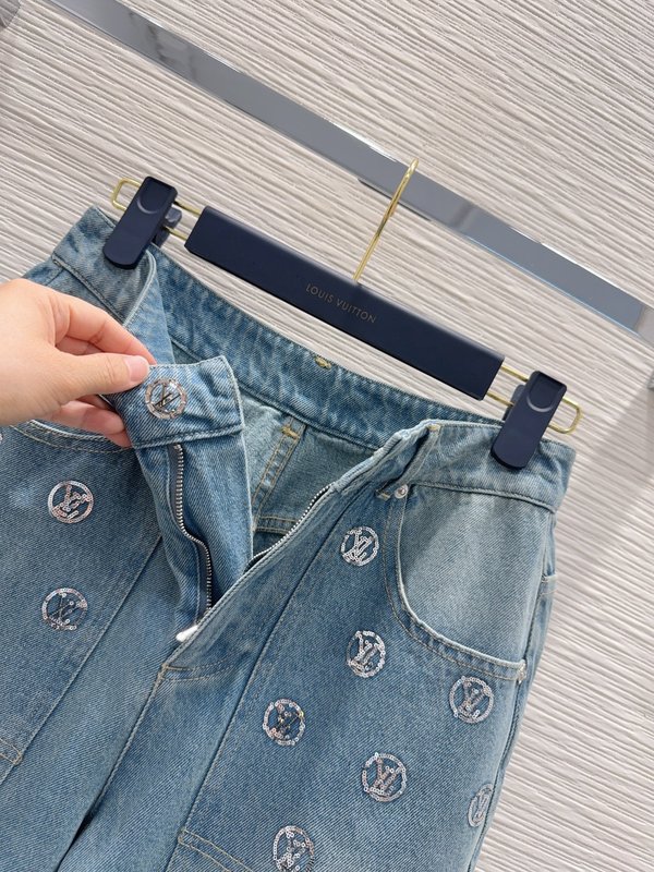 루이비통 빈티지 워싱 데님 롱팬츠 001-233553