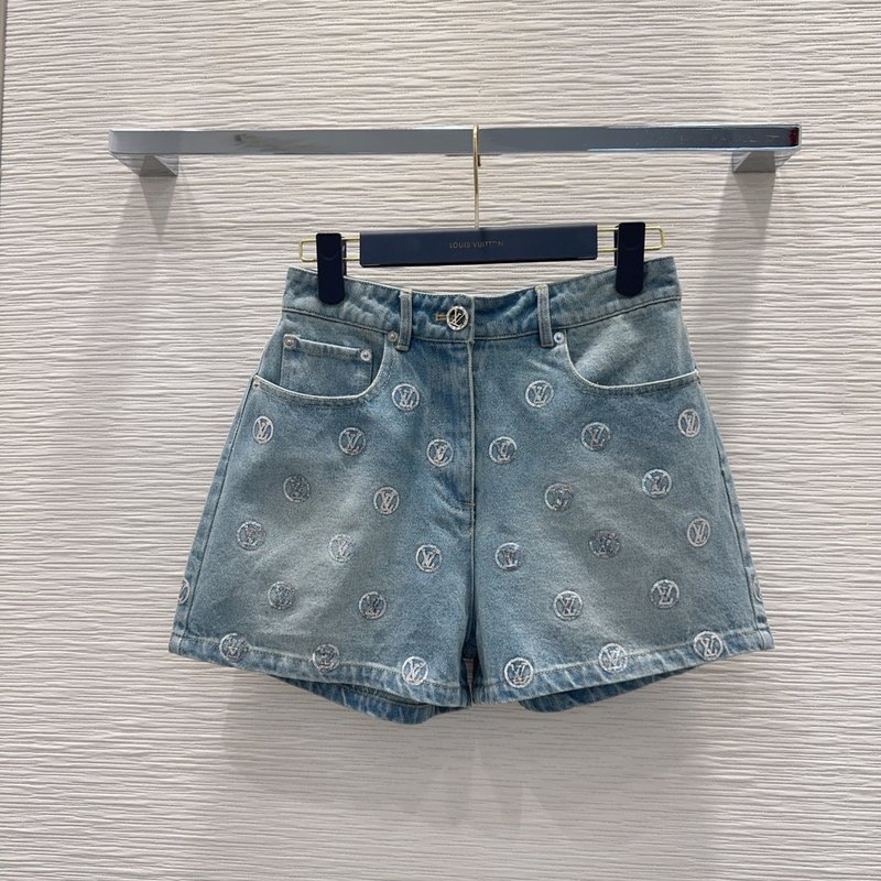 루이비통 빈티지 워싱 데님 숏팬츠 001-233564