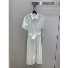 자수 벨트 원버튼 셔츠 원피스 001-233566