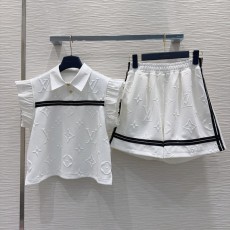 루이비통 화이트 세트 상의 반바지 투피스 001-233601