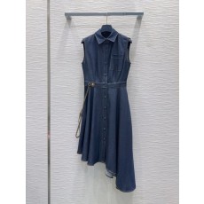 루이비통 데님 조끼 원피스 001-233608