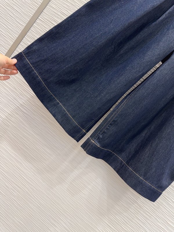 루이비통 데님 미디엄 팬츠 여성용 001-233616