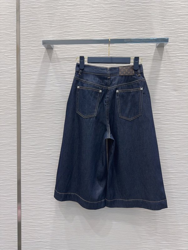 루이비통 데님 미디엄 팬츠 여성용 001-233616