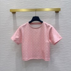 루이비통 여성 핑크 숏 티셔츠 001-233623