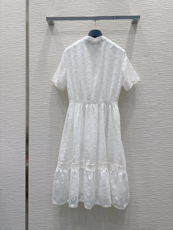 루이비통 자수 컷팅 원피스 001-233635