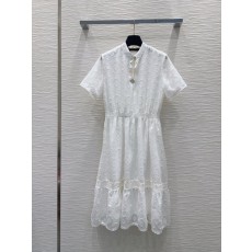 루이비통 자수 컷팅 원피스 001-233635
