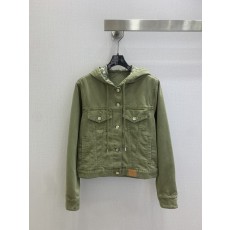후드 데님 자켓 프린트 안감 배지 장식 001-233646