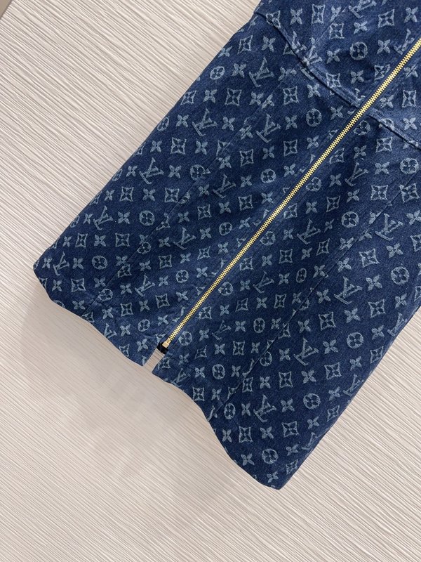 루이비통 데님 조끼 원피스 001-233649