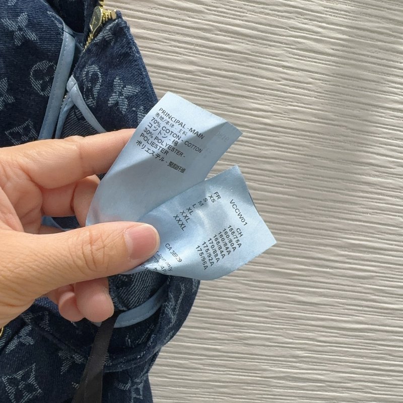 루이비통 데님 미니스커트 하이웨이스트 001-233652