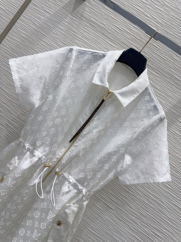 루이비통 자카드 컷팅 원피스 001-233659