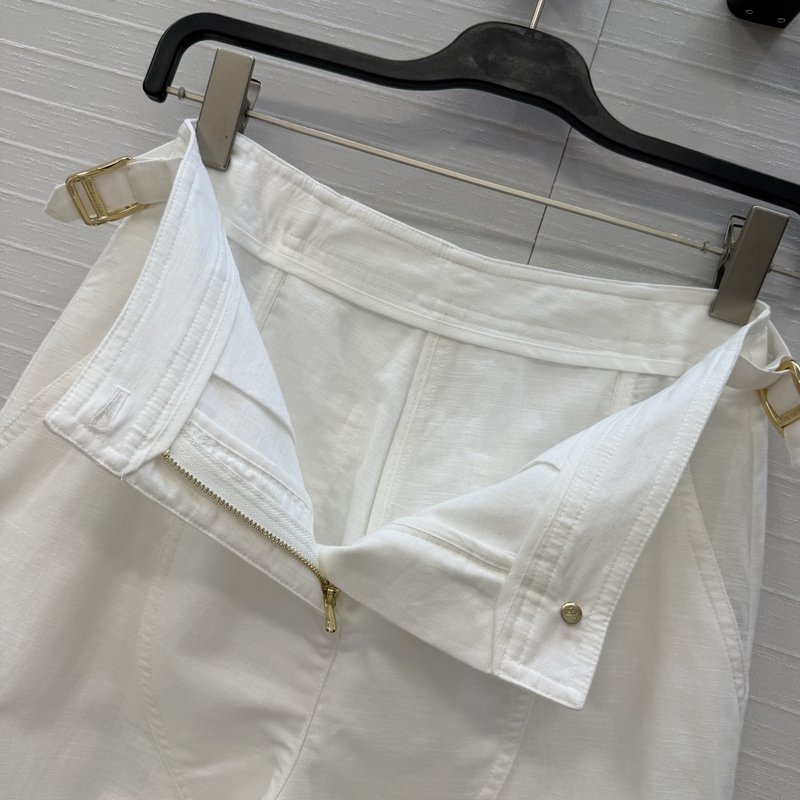 워크웨어 스타일 코튼 리넨 스트레이트 팬츠 001-233661
