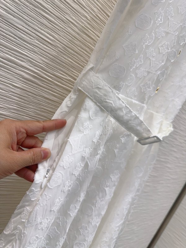 루이비통 자카드 컷팅 원단 원피스 001-233671