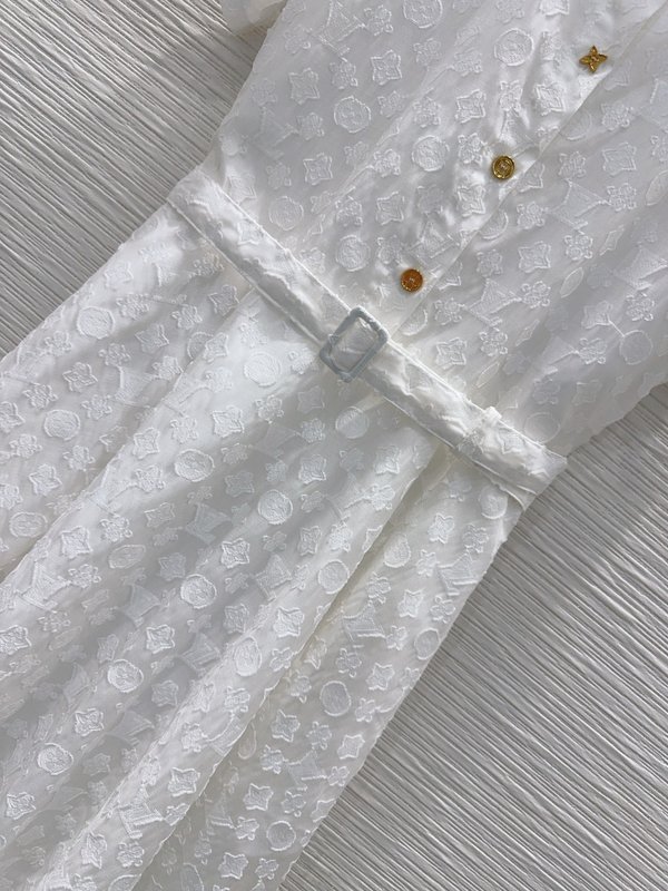 루이비통 자카드 컷팅 원단 원피스 001-233671