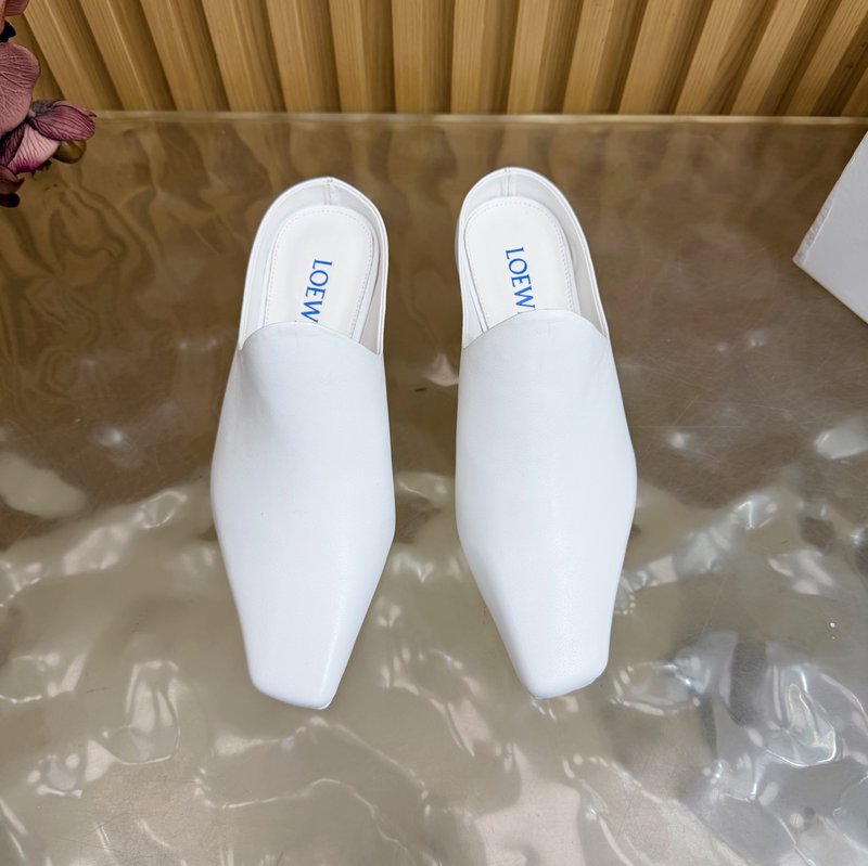 로에베 뉴발 뮬 힐 슬리퍼 001-233696