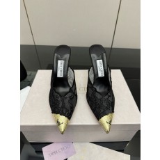 지미추 레이스 메탈 토 하이힐 샌들 001-233753