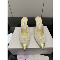 지미추 레이스 메탈 토 하이힐 샌들 001-233755