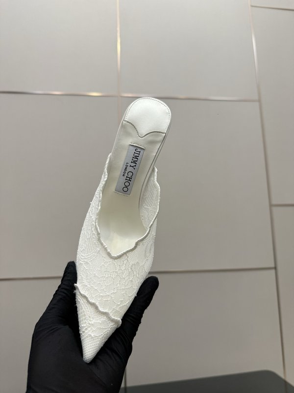 지미추 레이스 메탈 토 하이힐 샌들 001-233771