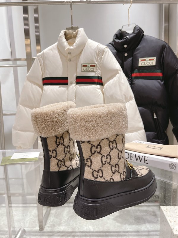 구찌 울 블렌드 퀼팅 스노우 부츠 001-233887
