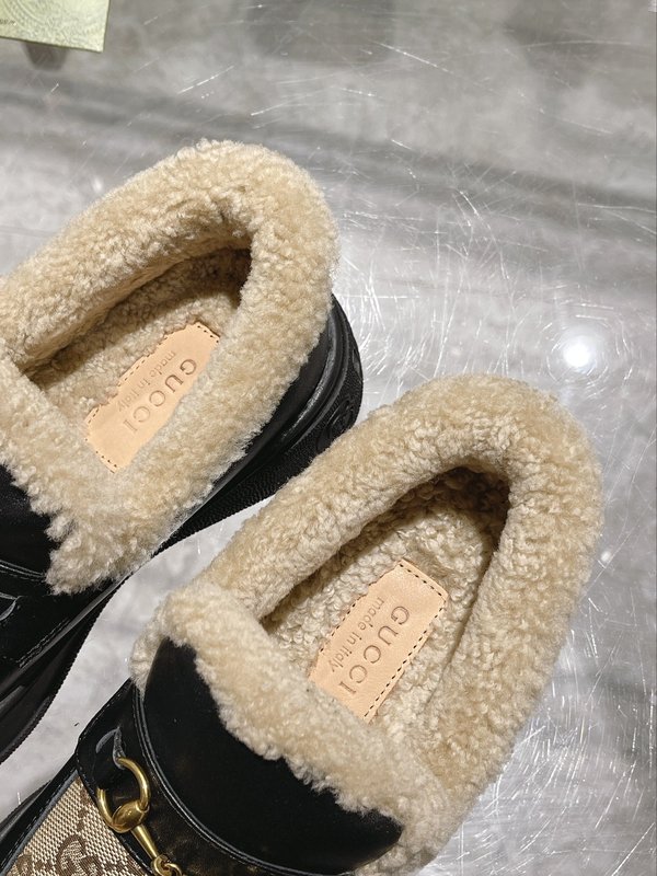구찌 울 블렌드 말비트 로퍼 스노우 부츠 001-233898