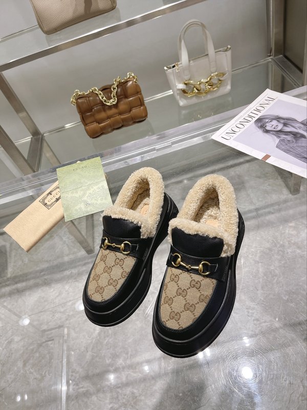 구찌 울 블렌드 말비트 로퍼 스노우 부츠 001-233898