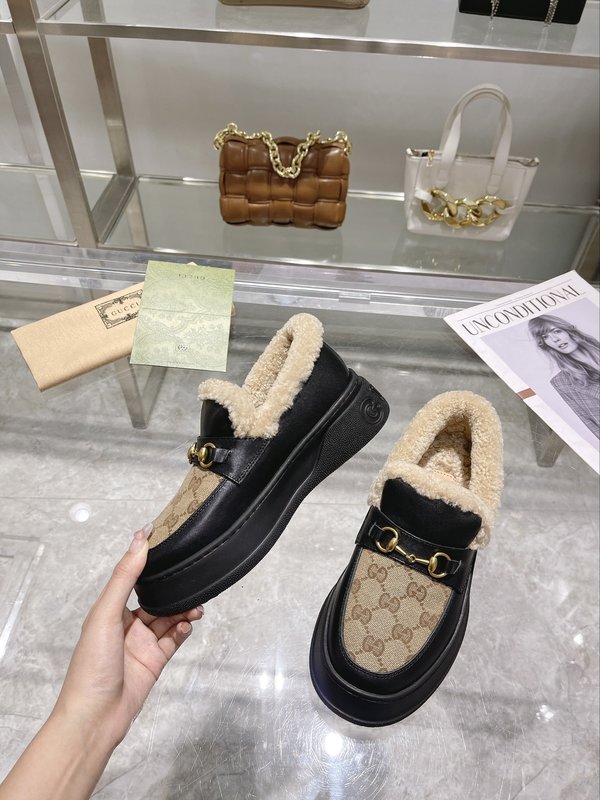 구찌 울 블렌드 말비트 로퍼 스노우 부츠 001-233898