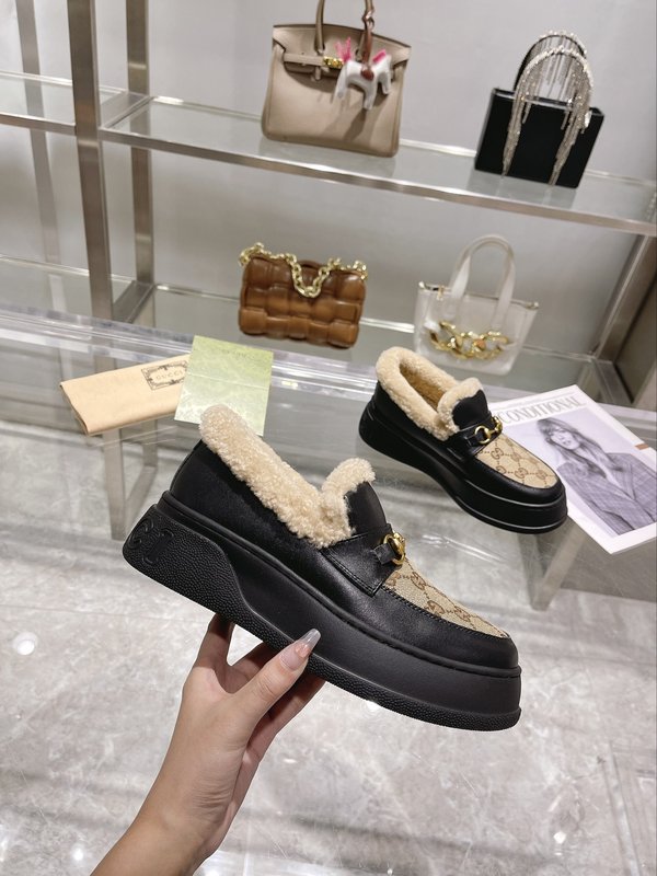 구찌 울 블렌드 말비트 로퍼 스노우 부츠 001-233898