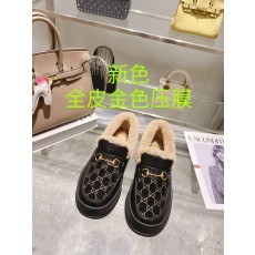 구찌 울 블렌드 말衔扣 로퍼 스노우 부츠 001-233906