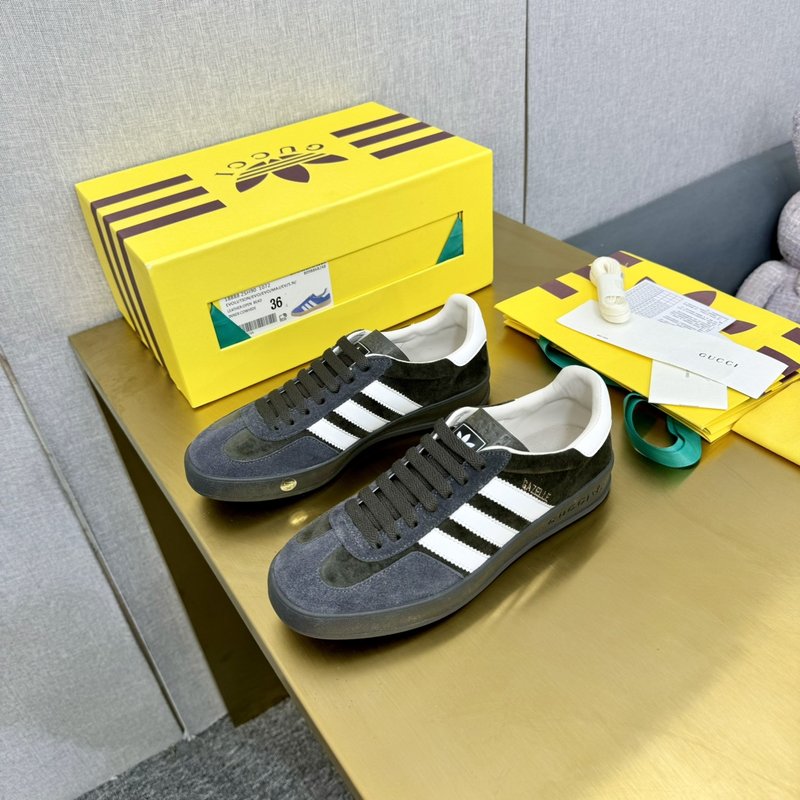 구찌 협업 아디다스 오리지널스 가젤 레트로 스니커즈 001-233926
