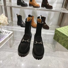 구찌 패션 라운드 토 여성 부츠 001-233947