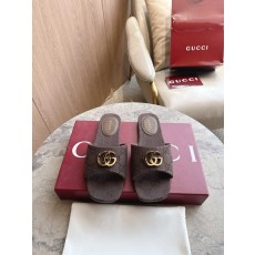 구찌 더블 G 로고 GG 캔버스 샌들 001-233955