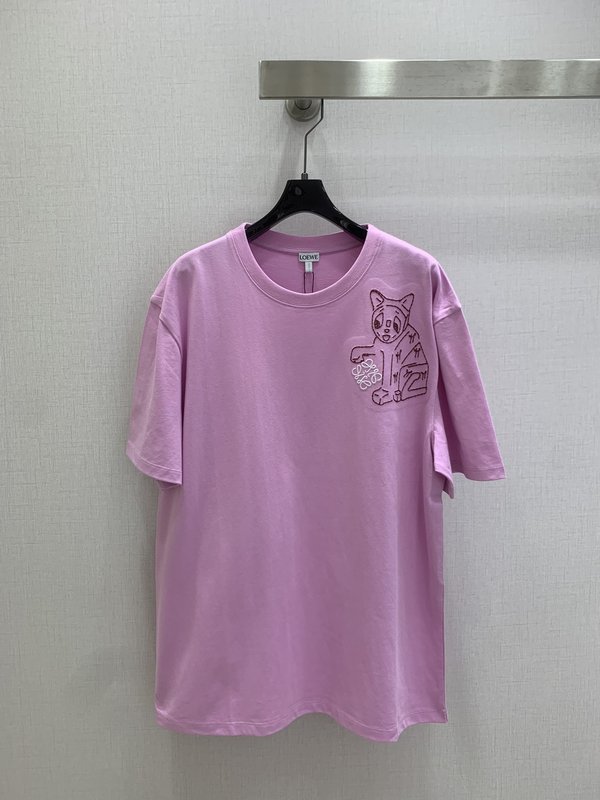 로에베 프린트 반팔 티셔츠 001-234034