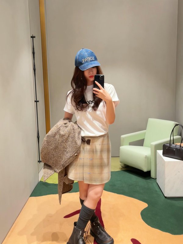 심플 로고 라인 반팔 티셔츠 001-234072