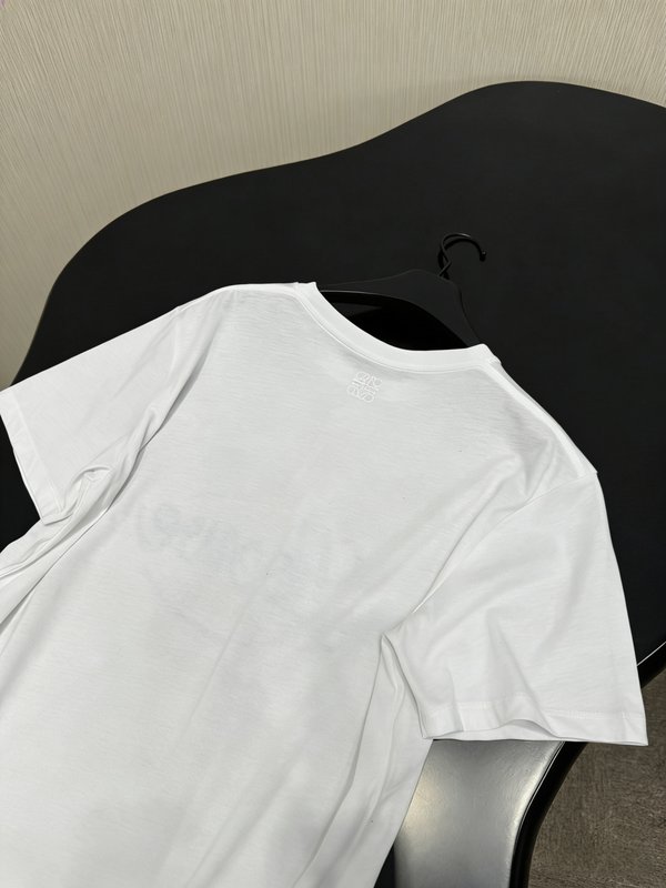 로에웨 주름 코튼 블렌드 루즈핏 티셔츠 001-234085