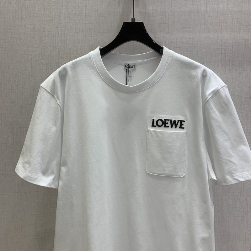 Loew 레터 포켓 반팔 티셔츠 001-234088
