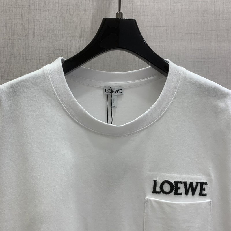 Loew 레터 포켓 반팔 티셔츠 001-234088