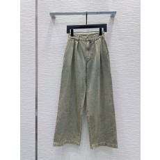 로에베 빈티지 우아한 텍스처 롱팬츠 001-234097