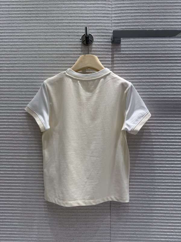 로에베 스플라이스 슬리브 숄더 티셔츠 001-234105