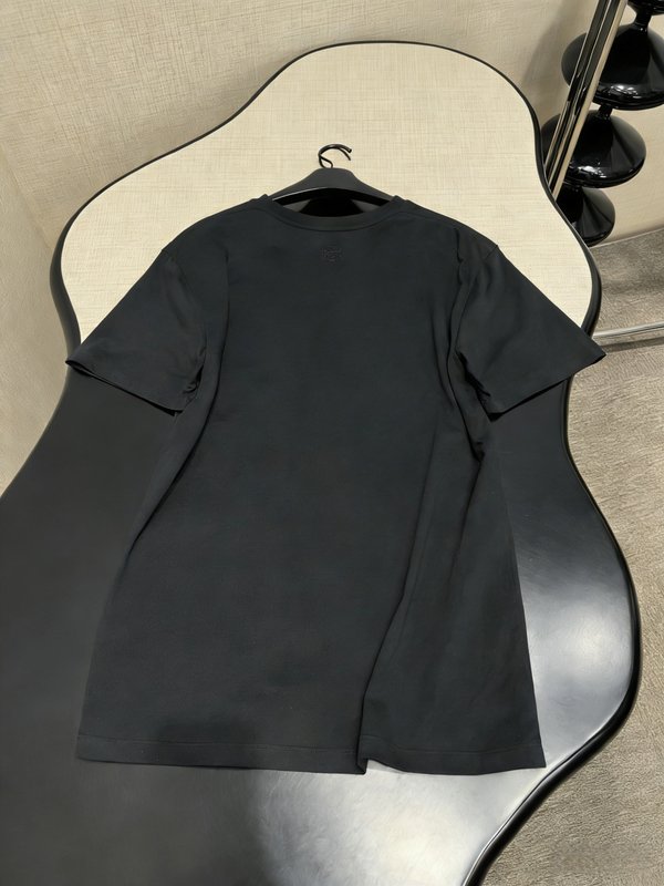로에베 주름 코튼 블렌드 루즈핏 티셔츠 001-234158