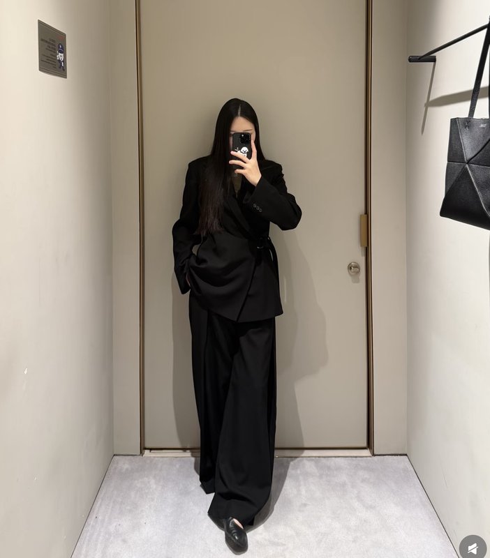 로에베 뉴 블랙 자켓 정장 바지 세트 001-234206