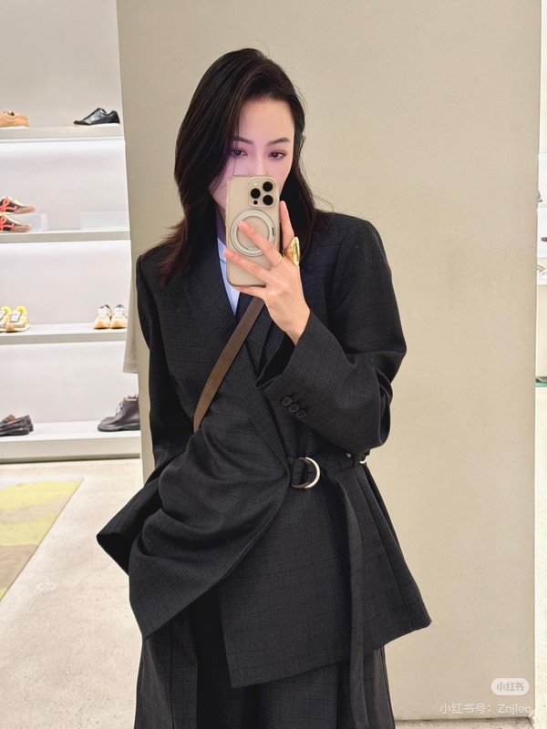 로에베 뉴 블랙 자켓 정장 바지 세트 001-234206
