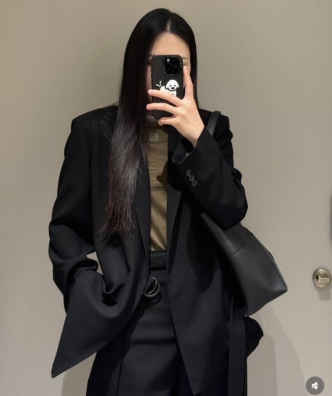 로에베 뉴 블랙 자켓 정장 바지 세트 001-234206