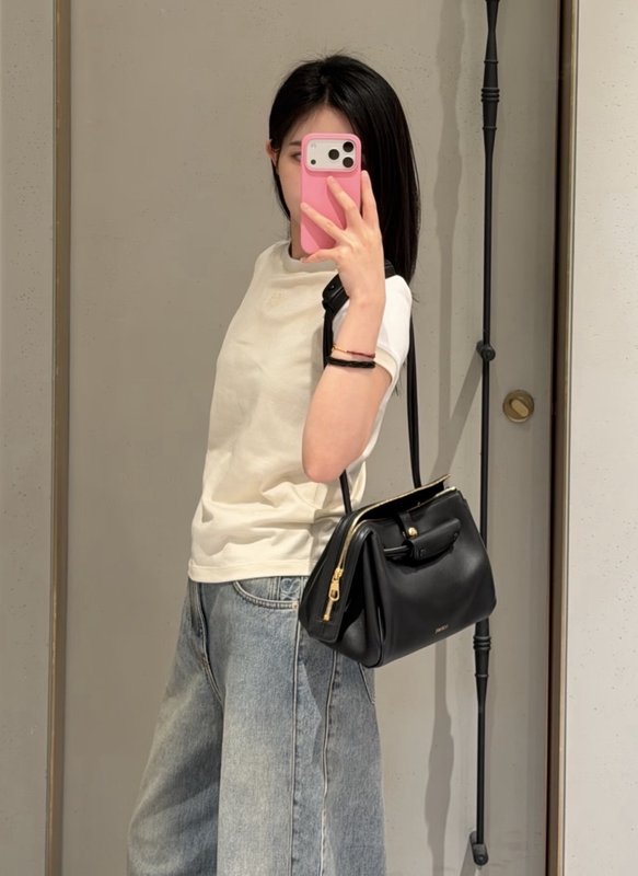 로에베 스파이더 슬리브 컬러블럭 반팔 티셔츠 001-234207
