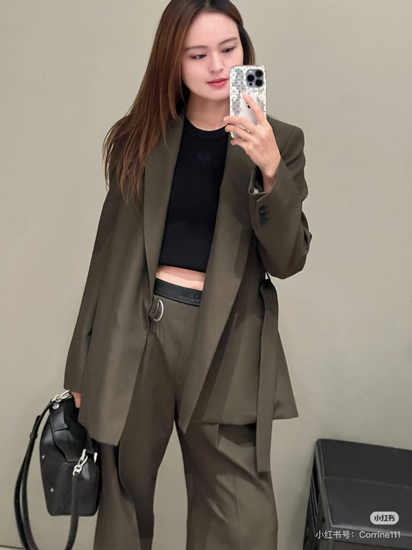 로에베 뉴티드 자켓 바지 세트 001-234248