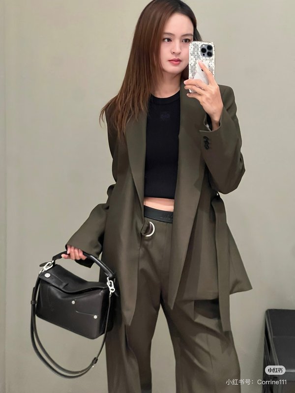 로에베 뉴티드 자켓 바지 세트 001-234248