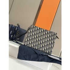 디올 블랙 오블리크 프린트 클러치백 001-234941